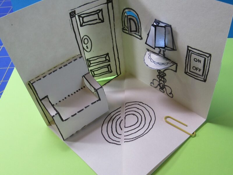Light Up a Paper Corner Room with Chibitronics LED Stickers
