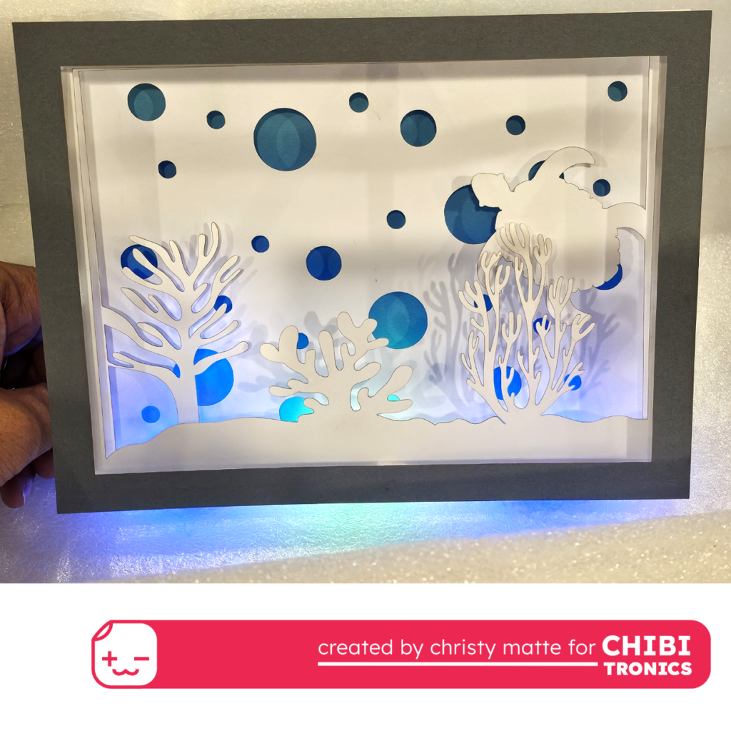 Under the Sea light-up shadow box