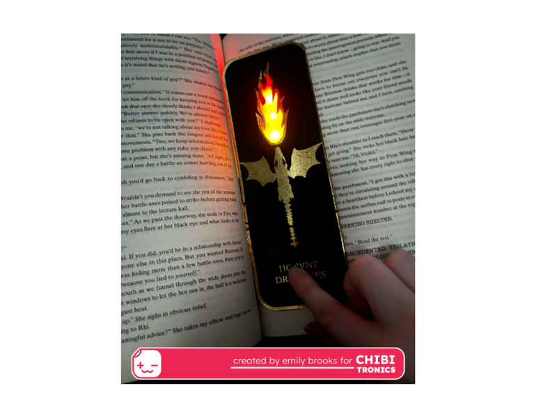 Light-Up Dragon Bookmark by Emily Brooks