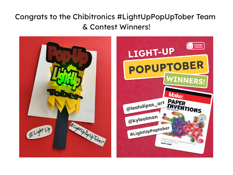 Congrats to the Chibitronics #LightUpPopUpTober Team!