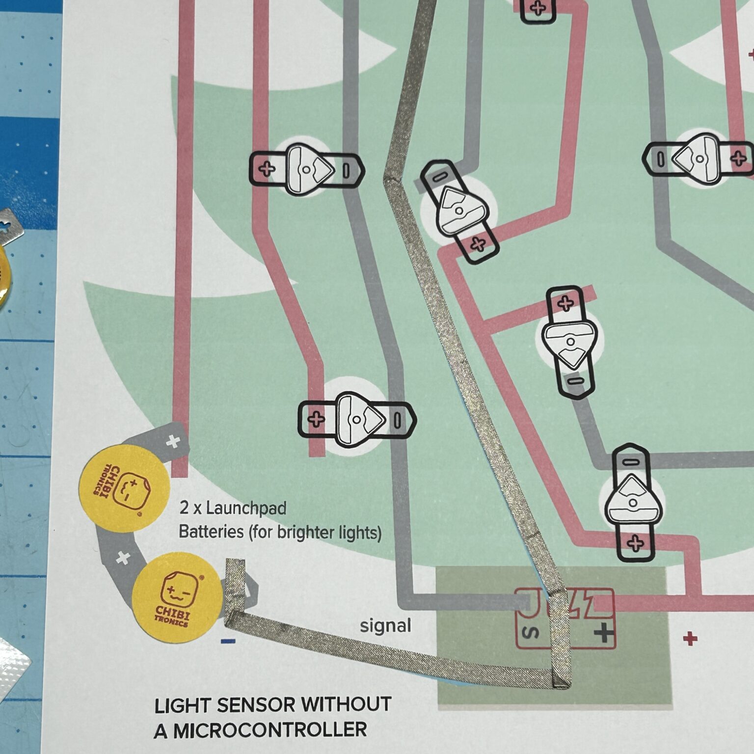 Make a Light-Sensing Tree with Chibitronics Launchpad LEDs | Chibitronics