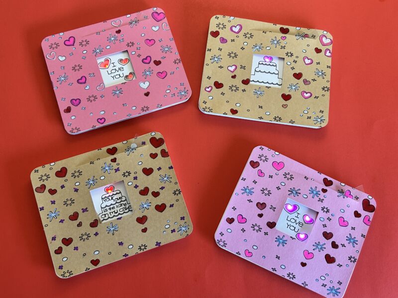 Light-Up Mechanical Valentine Featuring  Chibitronics LEDs & a Launchpad Battery